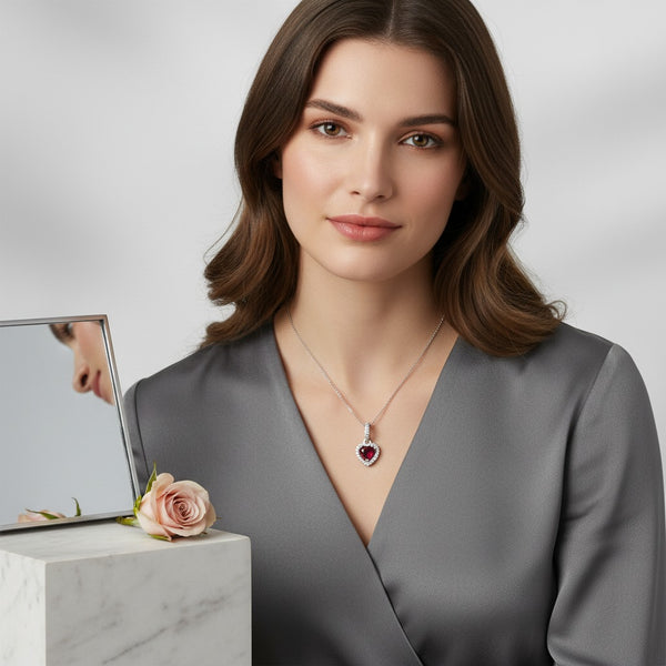 Red Bliss Heart Pendant