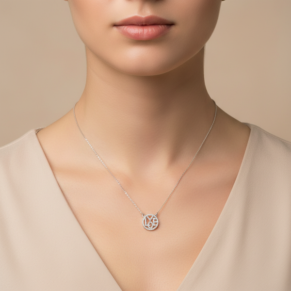 Eternal Love Pavé Circle Necklace