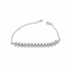 Sparkling Lattice Silver Bracelet
