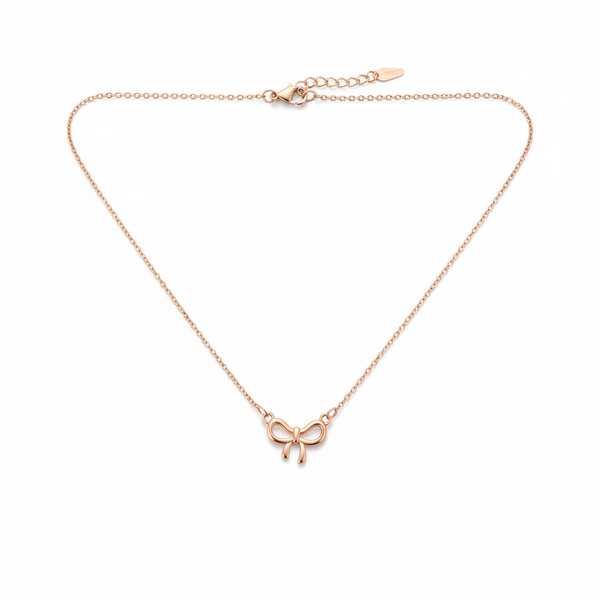 Petite Ribbon Bow Necklace