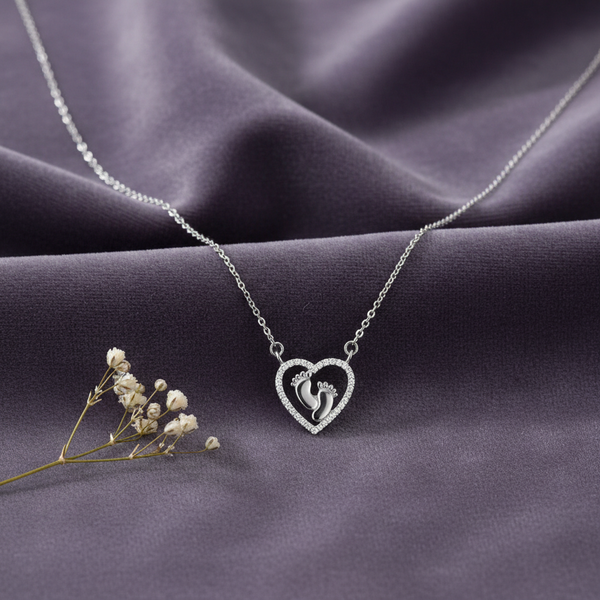 First Steps Diamond Heart Pendant