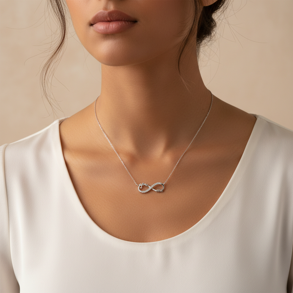 You & Me Infinity Necklace