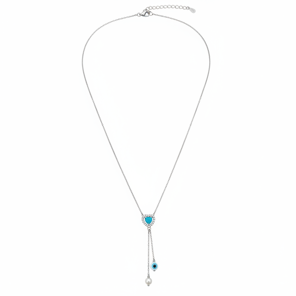 Evil Eye Pearl Cascade Chain