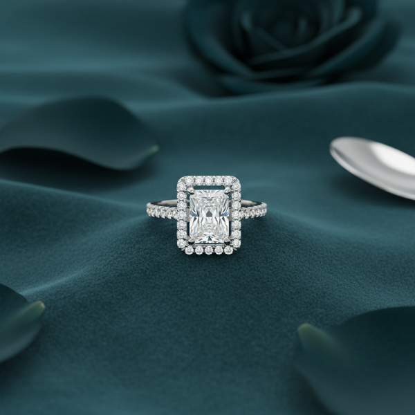 Radiant Empress Halo Ring