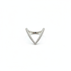 Pavé Diamond "V" Chevron Ring