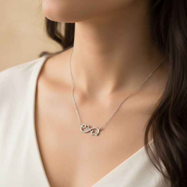 Eternal Devotion Infinity Heart Necklace
