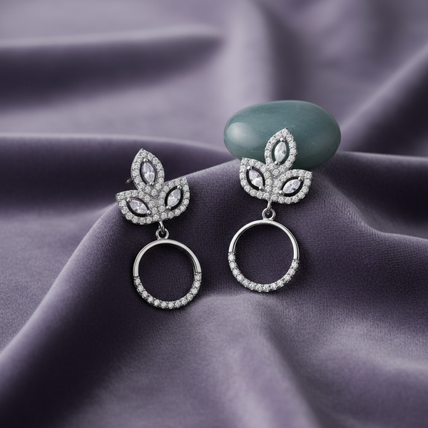 Lotus Halo Drops Studs