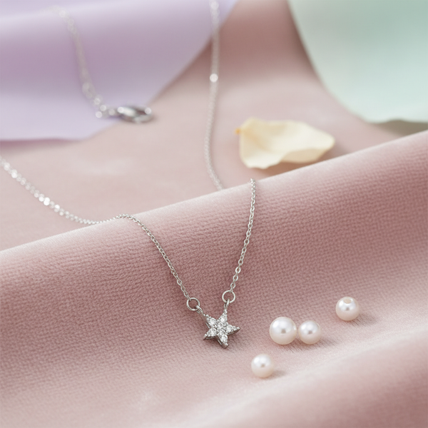 The Celestial Sparkle Star Necklace