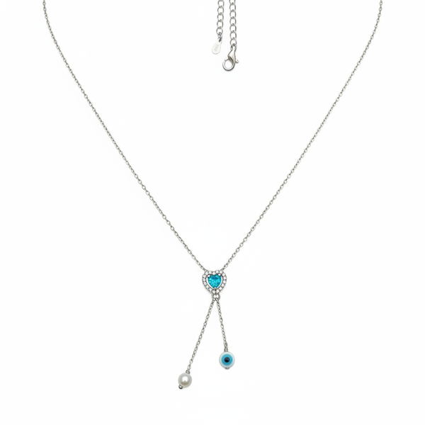 Evil Eye Pearl Cascade Chain