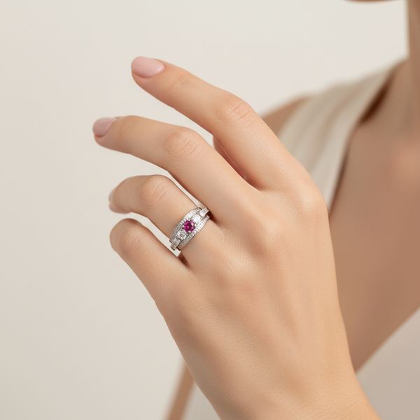 Royal Crimson Eternity Band