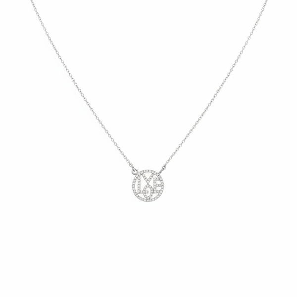 Eternal Love Pavé Circle Necklace